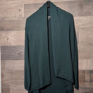 Express Deep Green Knit Cardigan